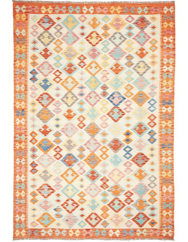 Kilim 204x296 Cm Kilim, Afghanistan, Hand-carded Wool (warp: