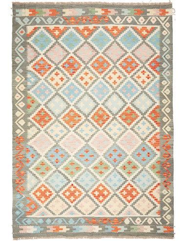 Kilim 208x299 Cm Kilim, Afghanistan, Lana Cardata A Mano
