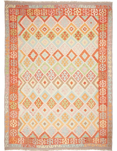 Kilim 216x294 Cm Kilim, Afghanistan, Lana Cardata A Mano