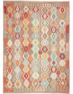 Kilim 210x284 Cm Kilim, Afghanistan, Hand-carded Wool (warp: