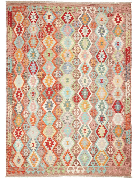 Kilim 210x284 Cm Kilim, Afghanistan, Lana Cardata A Mano