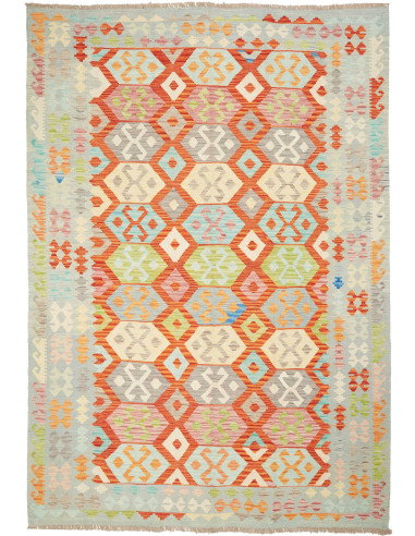 Kilim 201x289 Cm Kilim, Afghanistan, Lana Cardata A Mano