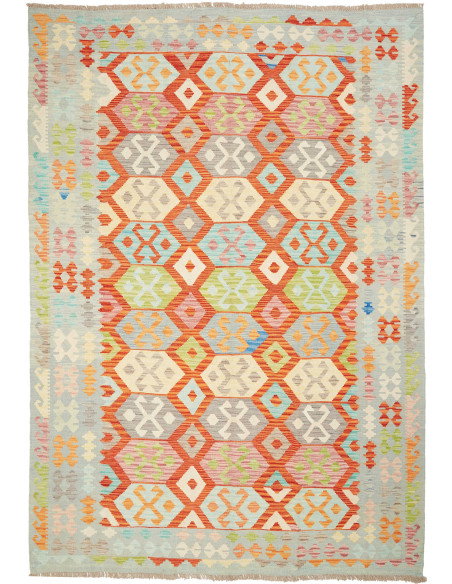 Kilim 201x289 Cm Kilim, Afghanistan, Hand-carded Wool (warp: