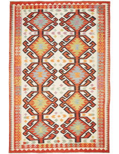 Kilim 198x298 Cm Kilim Afghanistan Hand-carded Wool (warp: