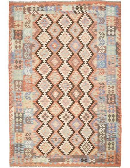 Kilim 202x296 Cm Kilim, Afghanistan, Hand-carded Wool (warp: