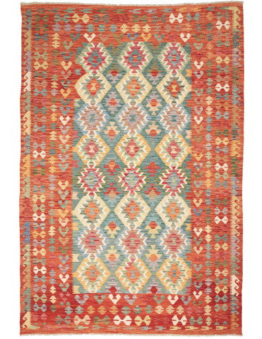 Kilim 203x300 Cm Kilim, Afghanistan, Lana Cardata A Mano