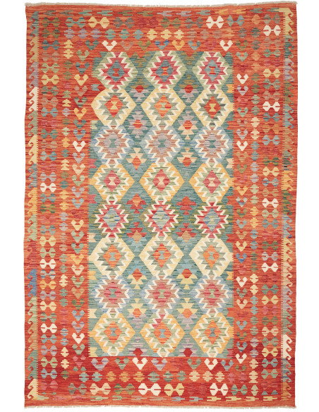 Kilim 203x300 Cm Kilim, Afghanistan, Hand-carded Wool (warp: