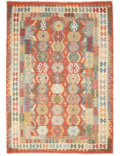 Kilim 209x301 Cm Kilim, Afghanistan, Lana Cardata A Mano,