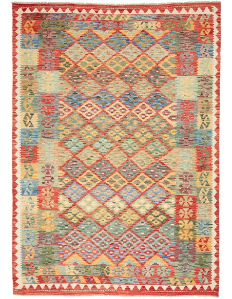 Kilim 205x288 Cm Kilim, Afghanistan, Hand-carded Wool,