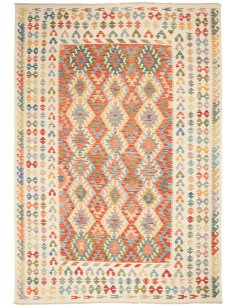 Kilim 210x298 Cm Kilim, Afghanistan, Lana Cardata A Mano