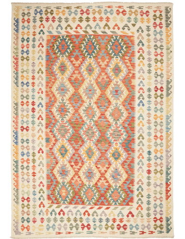Kilim 210x298 Cm Kilim, Afghanistan, Hand-spun Wool (warp:
