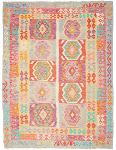 Kilim 178x240 Cm Kilim Afghanistan Lana Cardata A Mano