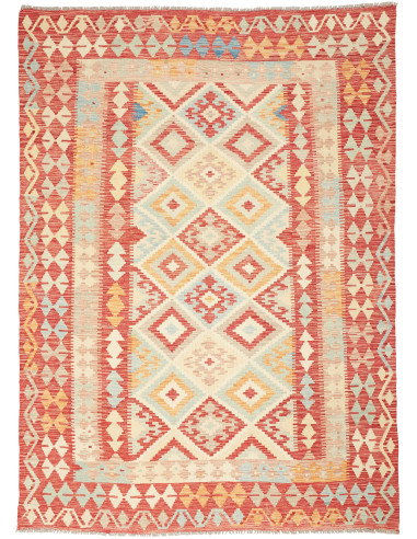 Kilim 174x242 Cm Kilim Afghanistan Lana Cardata A Mano