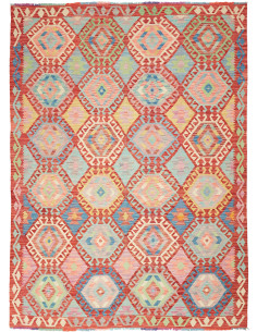 Kilim 179x242 Cm Kilim Afghanistan Lana Cardata A Mano