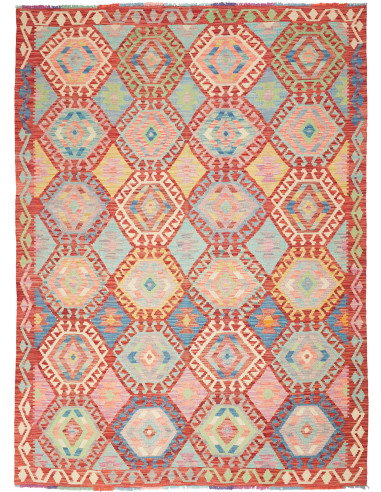 Kilim 179x242 Cm Kilim Afghanistan Lana Cardata A Mano