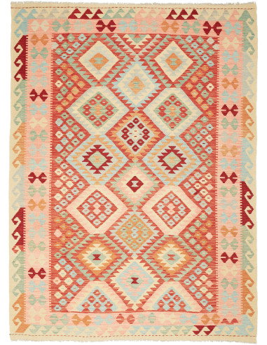 Kilim 181x238 Cm Kilim, Afghanistan, Hand-carded Wool (warp: