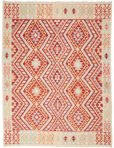 Kilim 182x242 Cm Kilim, Afghanistan, Hand-carded Wool (warp: