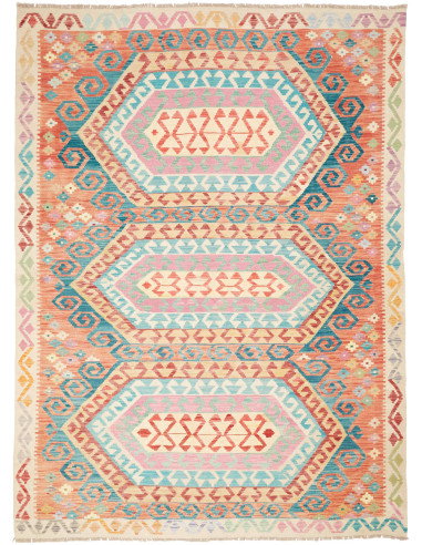 Kilim 181x243 Cm Kilim Afghanistan Lana Cardata A Mano