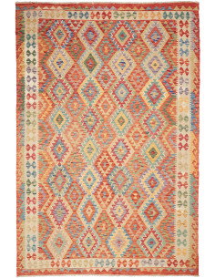 Kilim 207x293 Cm Kilim Afghanistan, Hand-carded Wool (cotton