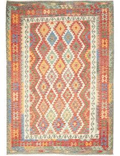 Kilim 210x294 Cm Kilim Afghanistan Hand-carded Wool (warp: