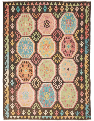 Kilim 175x239 Cm Kilim, Afghanistan, Hand-carded Wool (warp: