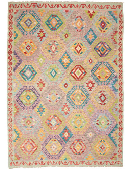 Kilim 173x247 Cm Kilim Afghanistan Lana Multicolore
