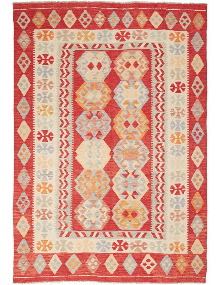 Kilim 170x242 Cm Kilim Afghanistan Lana Cardata A Mano