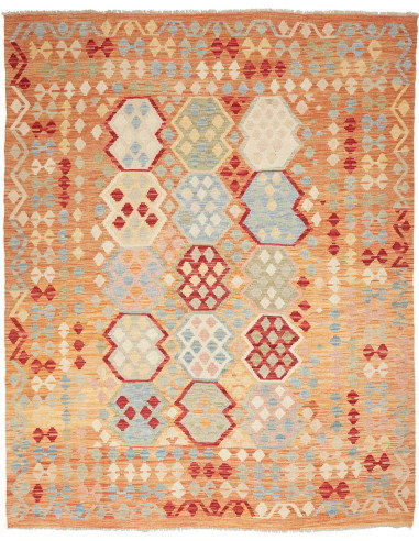 Kilim 188x230 Cm Kilim, Afghanistan, Hand-carded Wool (warp:
