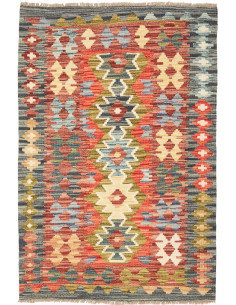 Kilim 87x126 Cm Kilim, Afghanistan, Lana Cardata A Mano