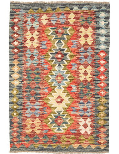 Kilim 87x126 Cm Kilim, Afghanistan, Hand-carded Wool (warp: