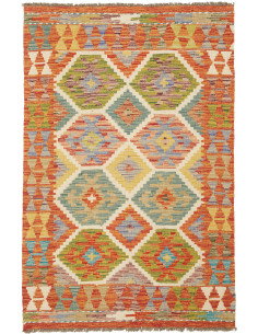 Kilim 83x126 Cm Kilim Afghanistan Lana Cardata A Mano