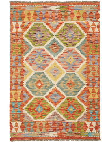 Kilim 83x126 Cm Kilim Afghanistan Lana Cardata A Mano