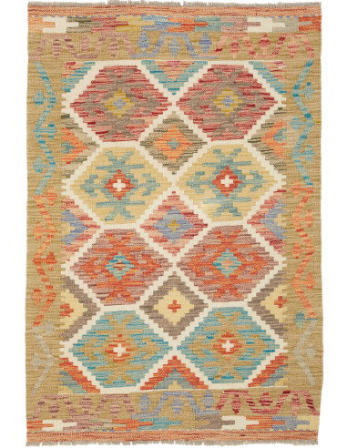Kilim 85x124 Cm Kilim, Afghanistan, Hand-carded Wool (warp: