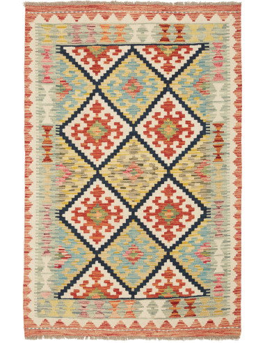 Kilim 86x129 Cm Kilim, Afghanistan, Hand-carded Wool (warp:
