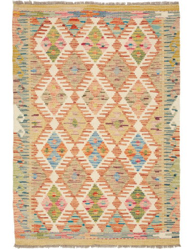 Kilim 84x120 Cm Kilim, Afghanistan, Lana Cardata A Mano