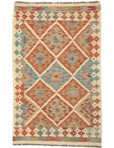 Kilim 81x128 Cm Kilim, Afghanistan, Hand-carded Wool (warp: