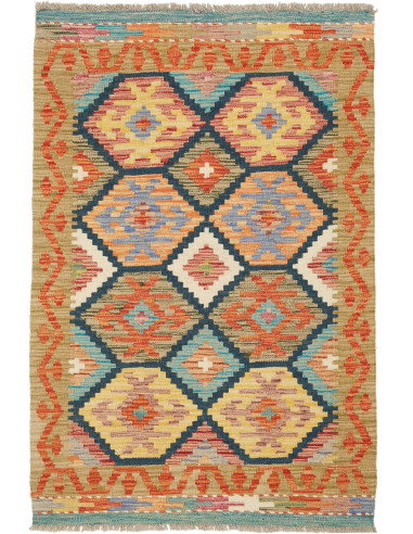 Kilim 84x124 Cm Kilim Afghanistan Hand-carded Wool Cotton