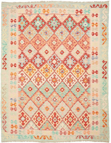 Kilim 156x197 Cm Kilim, Afghanistan, Hand-carded Wool (warp: