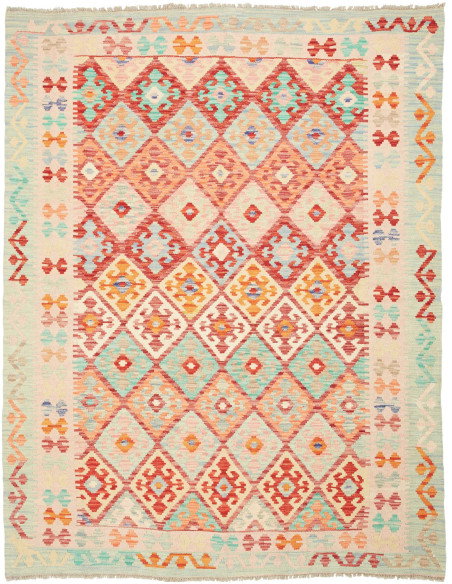 Kilim 156x197 Cm Kilim, Afghanistan, Hand-carded Wool (warp: