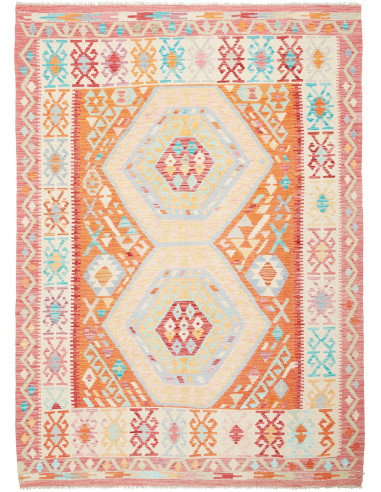 Kilim 158x215 Cm Kilim Afghanistan Hand-carded Wool (warp