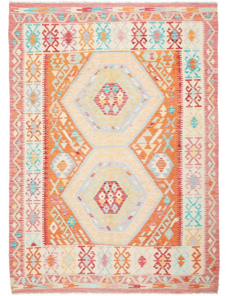 Kilim 158x215 Cm Kilim Afghanistan Hand-carded Wool (warp