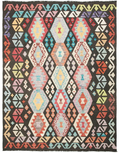 Kilim 157x204 Cm Kilim Afghanistan Lana Cardata A Mano