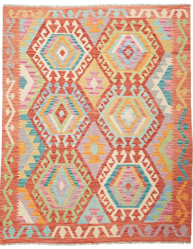 Kilim 153x192 Cm Kilim, Afghanistan, Hand-carded Wool (warp: