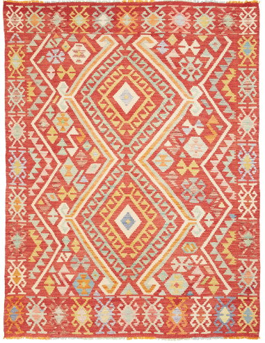 Kilim 151x197 Cm Kilim Afghanistan, Lana Cardata A Mano