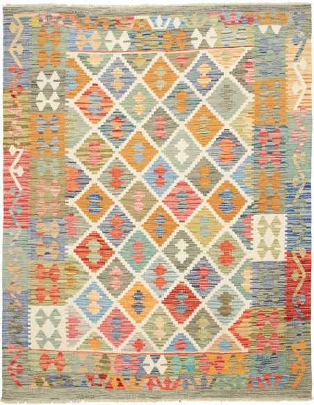 Tappeto Kilim Afghanistan 153x194 Multicolore