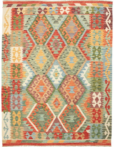 Kilim 155x201 Cm Kilim Afghanistan Hand-carded Wool (cotton
