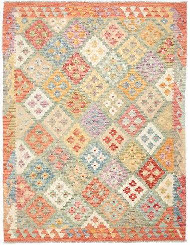 Kilim 154x200 Cm Kilim, Afghanistan, Hand-carded Wool (warp: