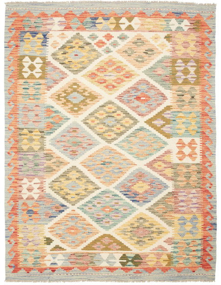 Kilim 148x201 Cm Kilim Afghanistan Lana Cardata A Mano