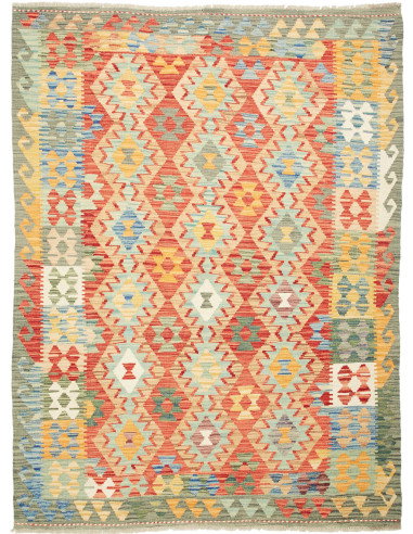 Kilim 149x201 Cm Kilim, Afghanistan, Lana Cardata A Mano