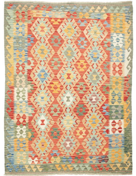 Kilim 149x201 Cm Kilim, Afghanistan, Hand-carded Wool (warp